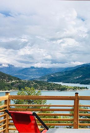 Campsite Baie de la Chapelle Chorges Alpes-du-Sud Lac de Serre-Ponçon