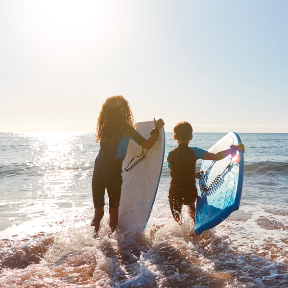 Children's surfing