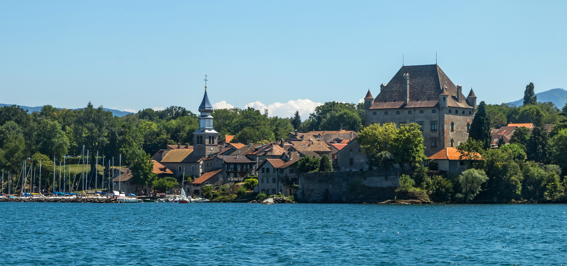 LAKE LEMAN VIEW OF YVOIRE