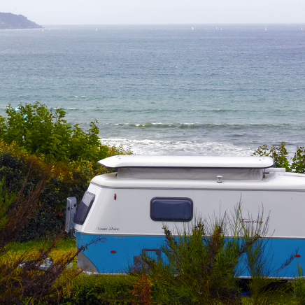 Ocean view caravan
