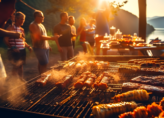 BBQ at the campsite